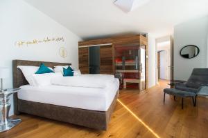 Postel nebo postele na pokoji v ubytování Seehaus LakeSide - Am Hafen
