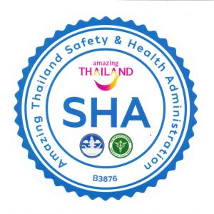 a label for the pharmacy safety and health of haleland sha at Koh Ngai Resort in Ko Ngai