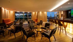 Uma área de estar em TURIM Presidente Hotel