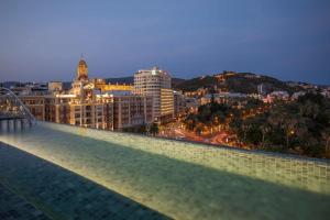 a view from the edge of a bridge over a city at Only YOU Hotel Málaga in Málaga