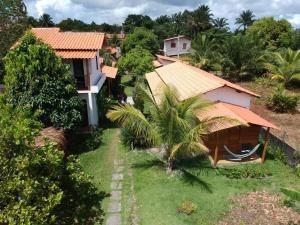 an aerial view of a house at Family Guest House in Ilha de Boipeba