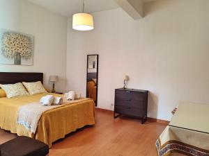 1 dormitorio con 1 cama y vestidor en Eduardo Lucena 5, Casco Histórico, en Córdoba