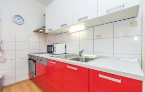 Kuchyň nebo kuchyňský kout v ubytování Apartman Marsanic