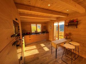 Η κουζίνα ή μικρή κουζίνα στο CHALET LE NANTET