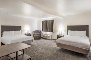 Un pat sau paturi într-o cameră la Americas Best Value Inn & Suites-Birch Run