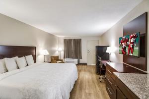Postel nebo postele na pokoji v ubytování Red Roof Inn PLUS+ Dallas - Addison