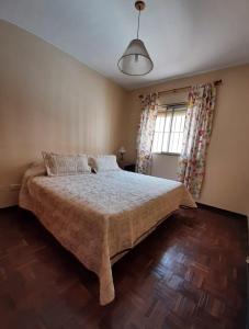 1 dormitorio con cama y ventana en Aires Andinos en Mendoza