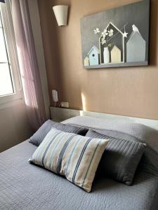 Postel nebo postele na pokoji v ubytování Hotel Abelia