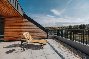 Balkón alebo terasa v ubytovaní Apartmány u Škraba