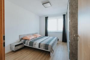 Postel nebo postele na pokoji v ubytování Apartmány u Škraba