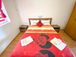 Postel nebo postele na pokoji v ubytování Apartments Ostrog