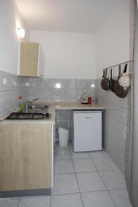 Kuchyň nebo kuchyňský kout v ubytování Apartments Zeljko