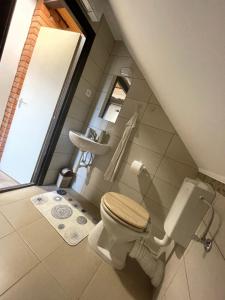A bathroom at Perényi Pince és Vendégház Hajós Még 23 kép