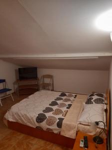 Postel nebo postele na pokoji v ubytování casa andrei m