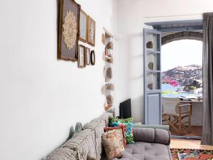 Posezení v ubytování Patmos Eye Boutique Hotel & Villas