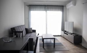 Гостиная зона в One bedroom apartment in Paphos in good location