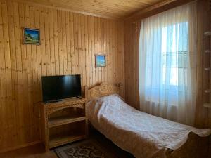 TV a/nebo společenská místnost v ubytování Чорногора