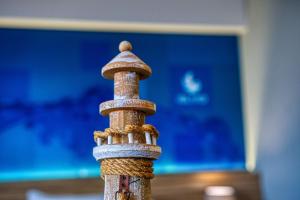 a close up of the top of a pole at Island Boutique Hotel in Rhodes Town