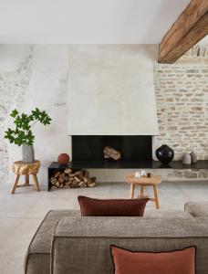 Ein Sitzbereich in der Unterkunft La Maison de Pommard