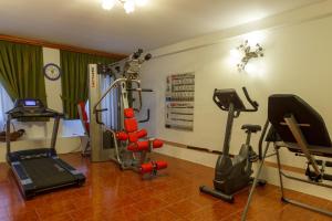 Posilňovňa alebo fitness centrum v ubytovaní Residence Hotel Santa Maria piscina e wellness