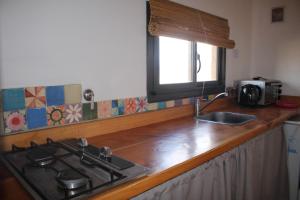 Η κουζίνα ή μικρή κουζίνα στο Pequeña Polonia-Lodge & Cabañas +36 φωτογραφίες