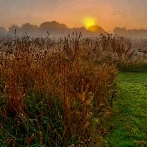 Sončni vzhod oz. zahod, fotografiran iz kampa oz. okolice