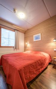 Postel nebo postele na pokoji v ubytování Rukatunturi Länsirinne 20 B 5