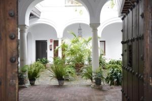 A garden outside CASA PALACIO LAS PALOMAS