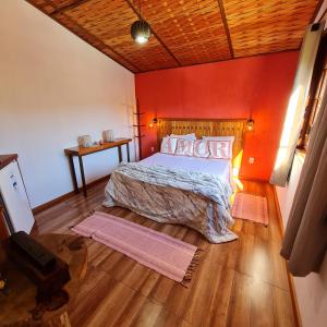 Postel nebo postele na pokoji v ubytování pousada Remanso do Rio Preto