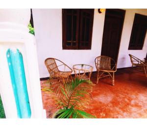 Patio nebo venkovní prostory v ubytování Lotus Surf House