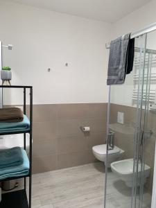 Koupelna v ubytování Villa Volponi
