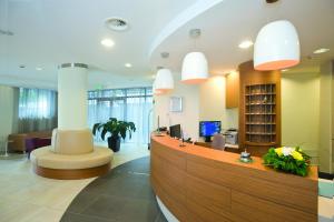 The lobby or reception area at Hotel Vittoria