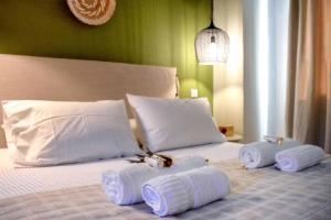 Posteľ alebo postele v izbe v ubytovaní Hammock House