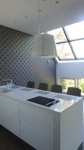 Η κουζίνα ή μικρή κουζίνα στο Central Apartment Palanga