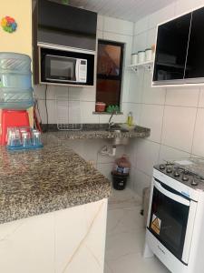 Dapur atau dapur kecil di Apartmento Aquiraz - Crystal Park Flat