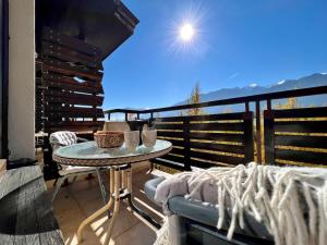 Χώρος καθιστικού στο Luxury Apartment Pirin Chalet in Terra Complex