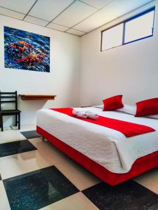 Voodi või voodid majutusasutuse Gran Hostal Tintorera toas