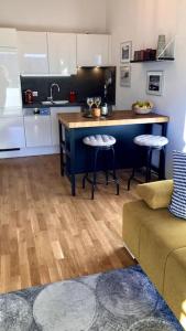 Kuchyň nebo kuchyňský kout v ubytování Apartment Hucklehaus