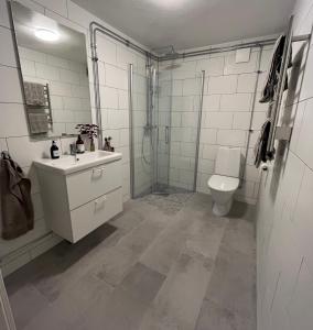 Et badeværelse på Apartment in Halmstad City Centre