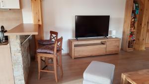 Telewizja i/lub zestaw kina domowego w obiekcie Apartmány Plešivec