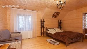 Giường trong phòng chung tại VIP-Котедж-Nazarko