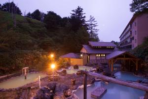 Bazén v ubytování Manza Kogen Hotel nebo v jeho okolí