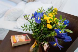 Posteľ alebo postele v izbe v ubytovaní Hotel Hubertus