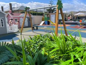 Ogród w obiekcie Viviendas Vacacionales ENTREPLAYAS Foz