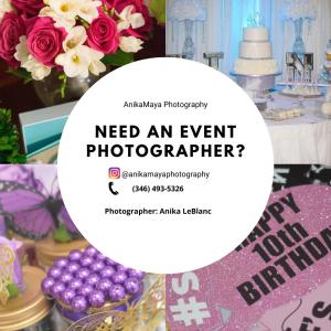 need an event photographer flyer template at Cozy Downtown Studio by Toyota Center in Houston