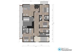 a floor plan of a building at Gästehaus Johannes in Niedernsill