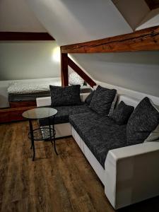 Posezení v ubytování Dráchovský apartmán a vejminek