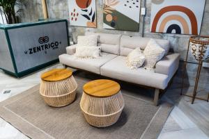 Istumisnurk majutusasutuses Zentrico Boutique