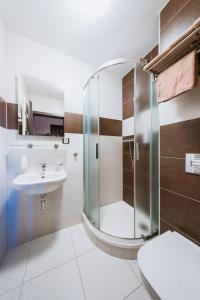 Kúpeľňa v ubytovaní Hotel Hubertus