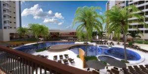 Widok na basen w obiekcie Solar das Águas Park Resort Olímpia lub jego pobliżu